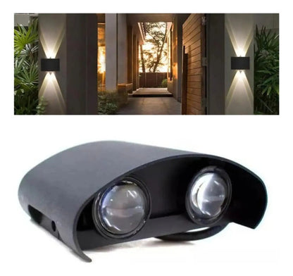 Foco Pared Aplique Exterior Lampara Bidireccional Luminaria