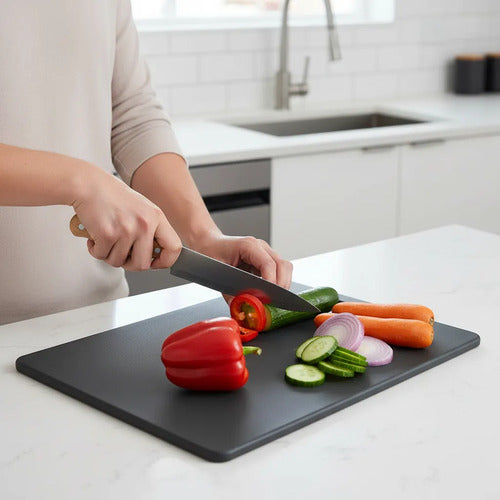 Tabla Picar Cortar Plastica Reforzada 36x27cm Cocina Liso