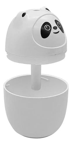 Humidificador Ultrasónico Aromatizador Panda Usb Color Blanco