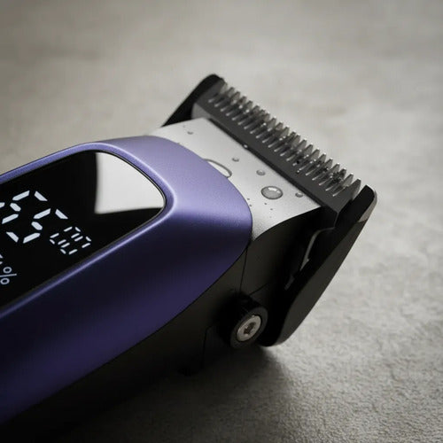 Cortapelo Profesional Htc Inalambrica Pantalla Lcd Hoja T Violeta Con Negro