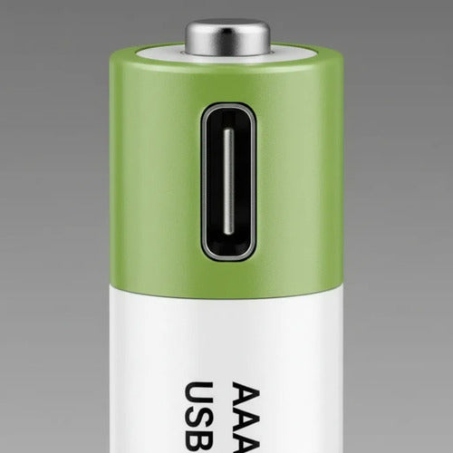 X2 Pilas Aaa Recargables Usb C Puerto Usb C Cable Incluido