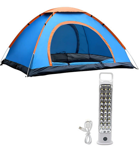Carpa 6 Personas Iglu Camping 2x2.5x1.45cm + Luz Emergencia Varios