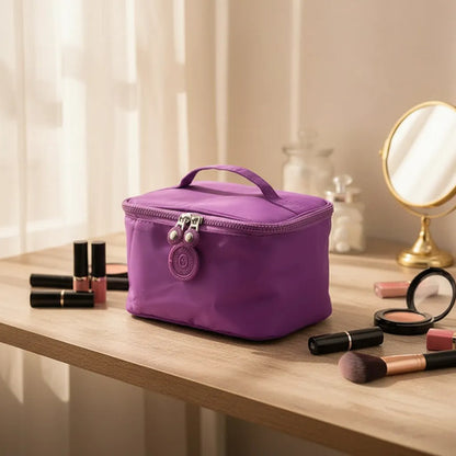 Porta Cosmeticos Neceser Maquillaje Viaje Organizador 21x12 Violeta