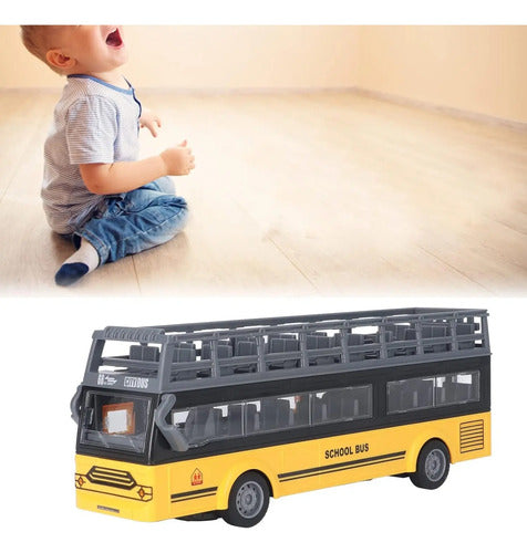 Autobus Escolar Juguete Con Control Remoto Luces Led Aleatorio