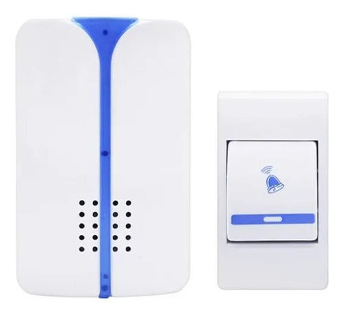 Timbre Anti-interferencia Inalambrico Bateria Alcance 100m Blanco