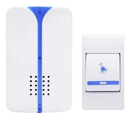 Timbre Anti-interferencia Inalambrico Bateria Alcance 100m Blanco