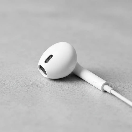 Auriculares Cable Plug 3.5mm Graves Profundos 12m Celular Blanco