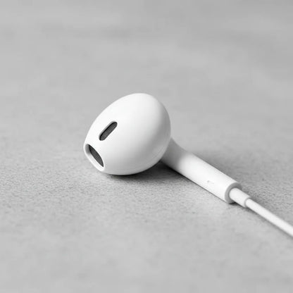 Auriculares Cable Plug 3.5mm Graves Profundos 12m Celular Blanco
