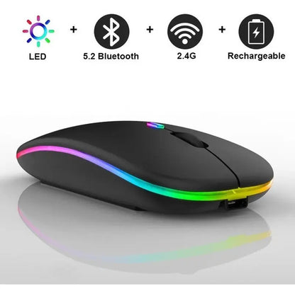 Mouse Inalámbrico Inalámbrico Genérica Mouse Sm Negro