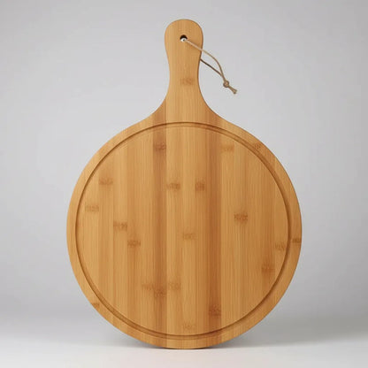 Tabla Redonda Pizza Masa Madera Natural 44x29x1cm Mango Madera Natural