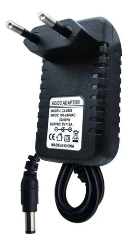 Power Adaptor Transformador Fuente Adaptador 220v A 5v 2a Dc Negro