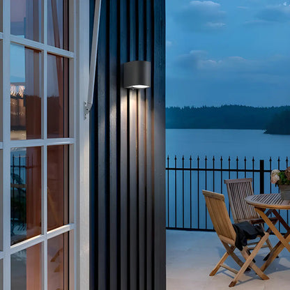 Set X10 Aplique Pared Lampara Exterior Foco Luz Led Spot Negro