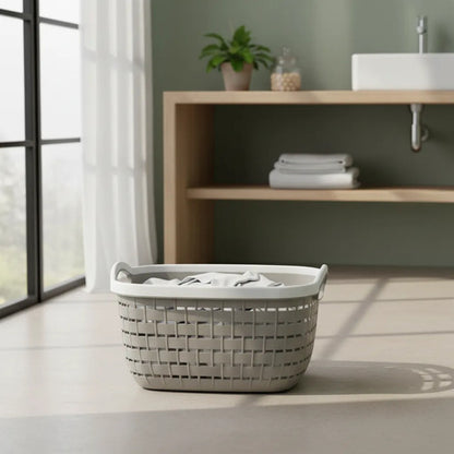 Canasto Cesto Plástico Organizador Con Asas Multiuso 24x18cm Aleatorio