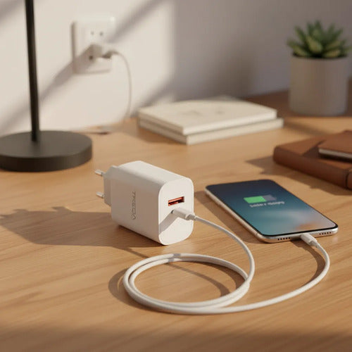 Cargador Rapido 38w Usb Tipo C Cable Micro Usb Carga Rapida Aleatorio - 4 Colores