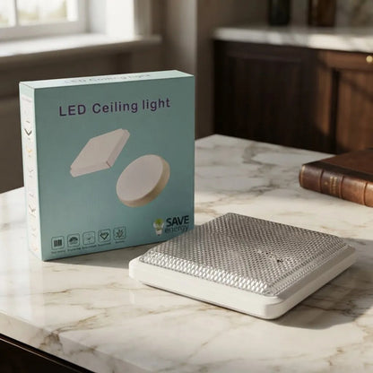 Panel Led Cuadrado 18w Luz Fría 7000k Plafón 24x24cm Blanco