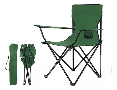 Carpa Camping 3 A 4 Personas + 2 Sillas Plegables Posavasos Aleatorio