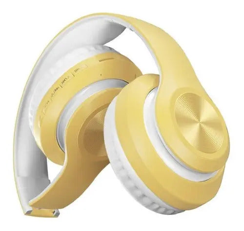 Auriculares Plegables Inalámbricos Bluetooth 5.0 Con Sonido De Alta Fidelidad Amarillo