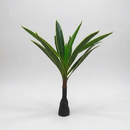Planta Artificial Decorativa Interior Hojas Base Plastica Verde Claro 100cm