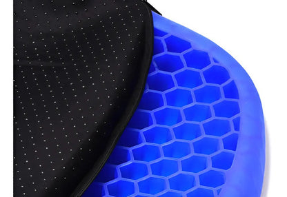 Cojín Silicona Asiento Gel Confortable Lavable Portátil Azul