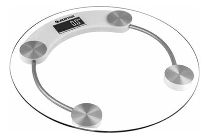Balanza Digital Baño Ledstar Vidrio Templado 180kg Redonda Transparente