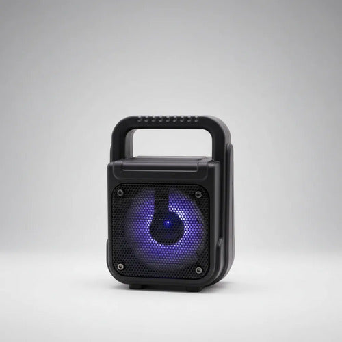 Parlante Inalambrico Bluetooth Ios Android Luces 3 Pulgadas Negro / Rojo Según Disponibilidad