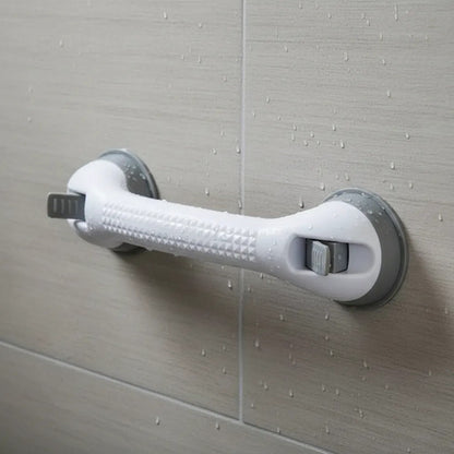 Agarradera Barra Apoyo Seguridad Baño Ventosa Succion Firme Gris