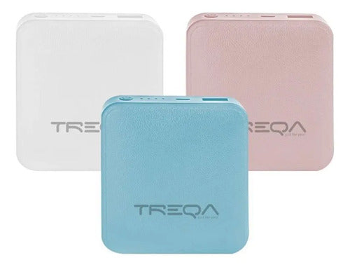 Power Bank Cargador Portatil Treqa 6000mah Usb 2.1a Celular Negro