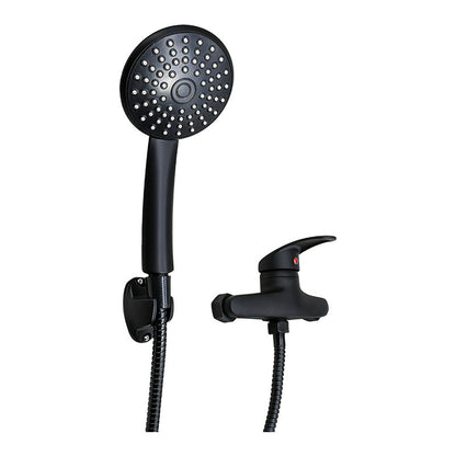 Monocomando Ducha Negro Telefono Duchero Baño + Extensible