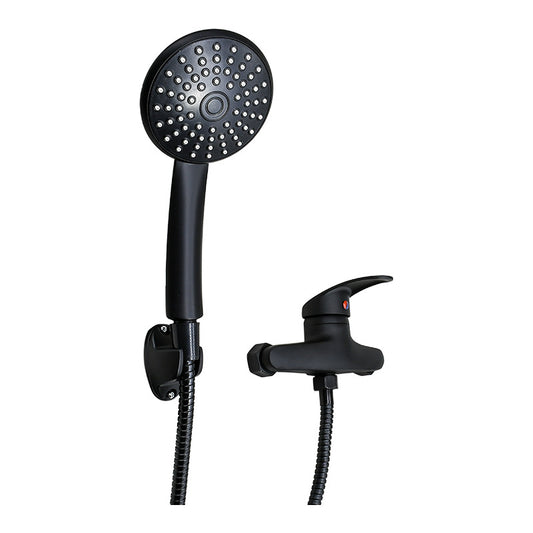 Monocomando Ducha Negro Telefono Duchero Baño + Extensible
