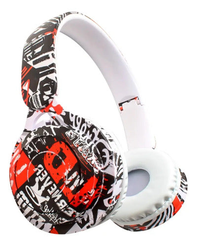 Auricular Bluetooth Plegable Usb Tf Fm Vincha Ajustable Modelo 1