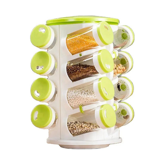 Especiero Condimentero Giratorio X16 Cocina De Plastico