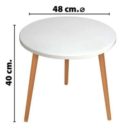 Mesa Minimalista Centro Living Madera Ratona