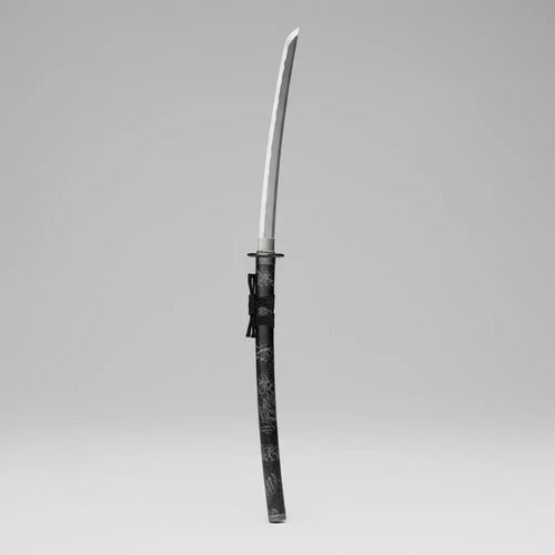 Katana Decorativa Japonesa Soporte Base Samurai Espada 100cm Negro