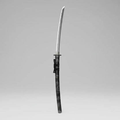 Katana Decorativa Japonesa Soporte Base Samurai Espada 100cm Negro