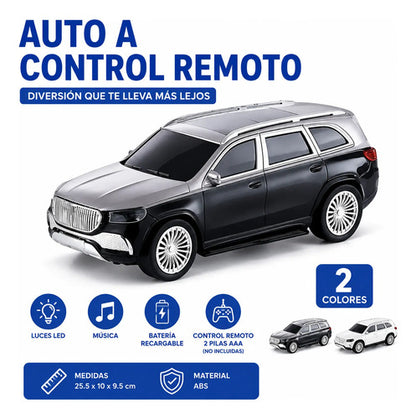 Auto Control Remoto Batería Recargable Luces Led Música Abs Aleatorio