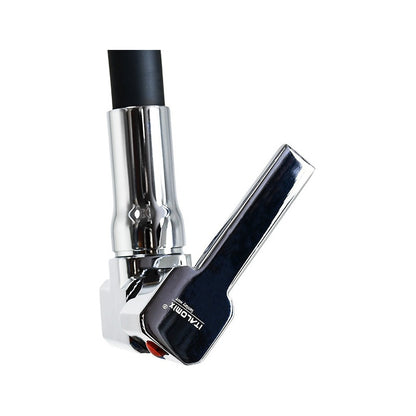 Canilla Cocina Pared Grifo Mesada Monocomando Flexible Negro