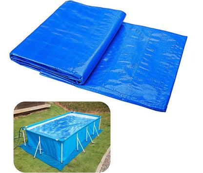 Toldo 3x4 Impermeable Camping Lona + Cuerda 30 Mts Trenzada Azul