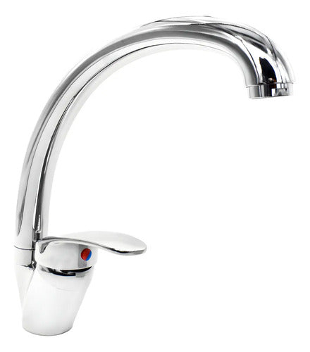 Monocomando Cocina Canilla Mesada Grifo Metal + Colillas
