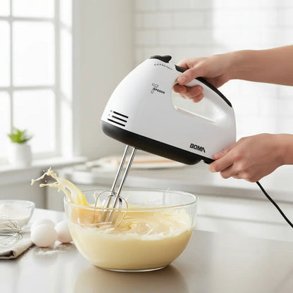 Batidora Electrica De Mano 7 Velocidades 260w Blanca Blanca
