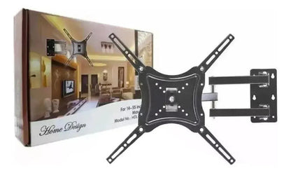Soporte Tv X2 Ud 14 26 32 40 42 43 49 50 55 Brazo Movil Home Veoquiero Negro X2