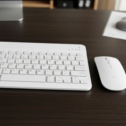 Teclado Y Mouse Inalambrico Bluetooth Recargable Combo
