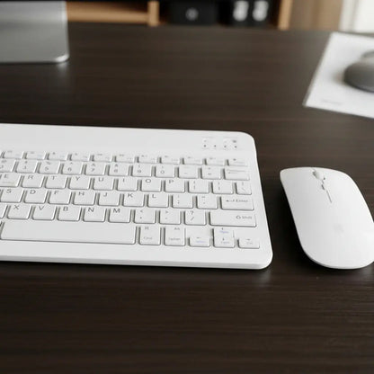 Teclado Y Mouse Inalambrico Bluetooth Recargable Combo