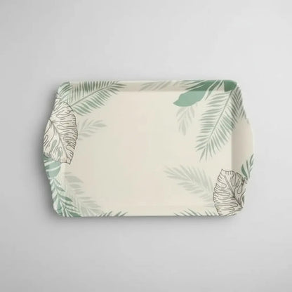 Bandeja Servir Melamina Rectangular 40x24cm Alimentos Hogar Beige