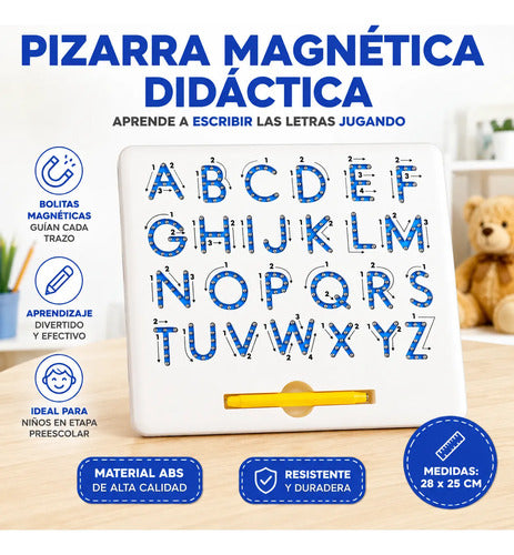 Pizarra Infantil Magnética Didáctica Educativa Abecedario Aleatorio