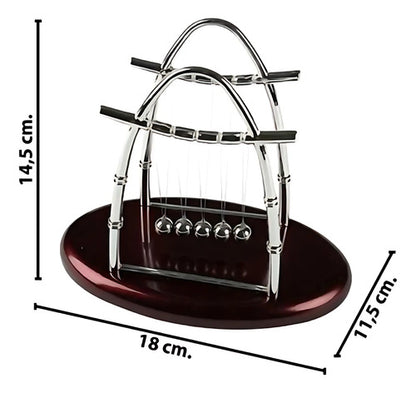 Adorno Decoracion Mesa Pendulo De Newton Plateado