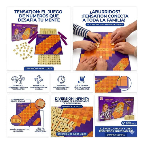Juegos Mesa Numeros Didacticos Infantil Tablero Fichas 35x35