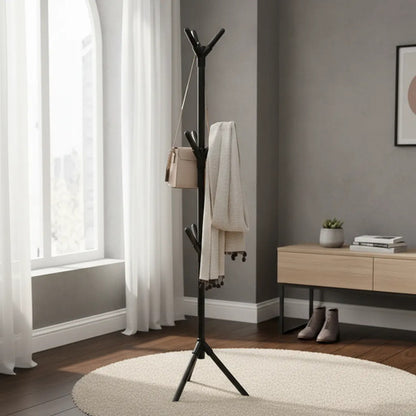 Perchero De Metal Ropa Organizador Abrigos Sombrero 155x42cm Aleatorio