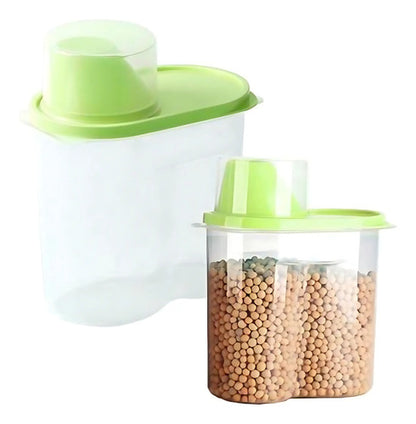 Tarro Recipiente Cocina Contenedor Alimentos Tapa Medidora Aleatorio