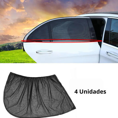X4 Parasol Auto Cortina Para Ventanillas Laterales