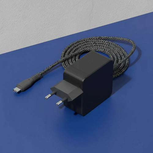 Cargador Para Pc Tipo C Laptop Notebook 65w Usbc Negro